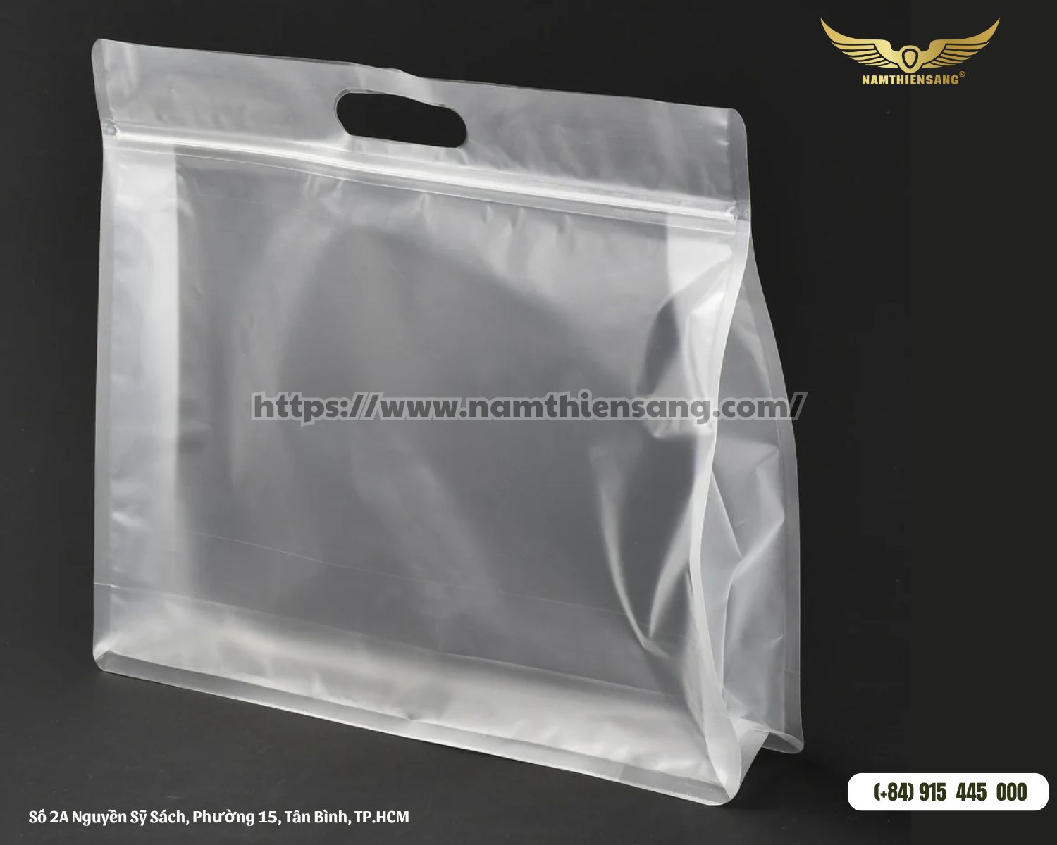 Túi zipper tay cầm